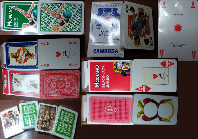 Carte da Gioco (6+4 mazzi) NUOVE - SIGILLATE