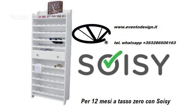 Portabottiglie  è ideale per arredi classici, o arredi in stile shabby Contiene