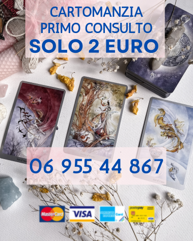 Primo consulto a solo € 2 anche con postepay…Esperte cartomanti h24