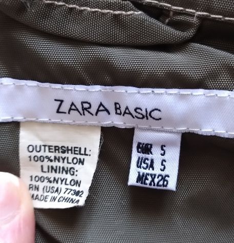 GIACCA SAHARIANA IMPERMEABILE ZARA BASIC - Foto 8