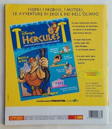 Album figurine Disney Hercules Panini 1997 con 194 figurine attaccate come nuovo - Foto 7