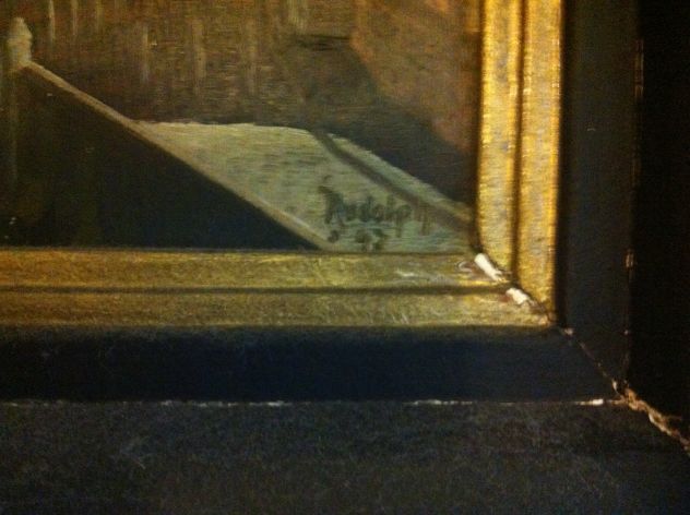 Quadro olio su tavola legno. - Foto 4