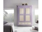 Mobili Rustici Classici Colorati : Armadio In Legno cod 3080 2 Ante Lilla