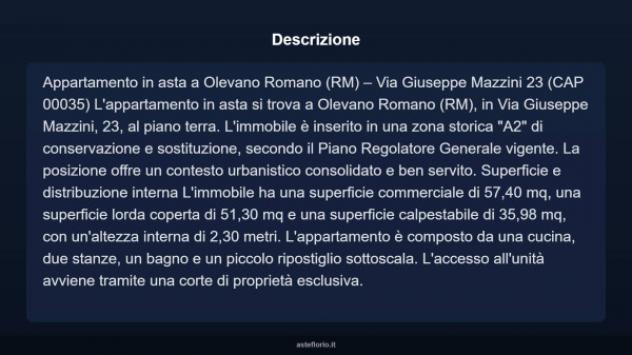 Immobile in asta di 57 m² in vendita a Olevano Romano - Foto 3