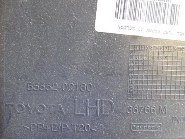 55552-02130 CASSETTO PORTAOGGETTI TOYOTA AURIS 2.0 D 93KW 6M 5P (2007) RICAMBIO USATO - Foto 2
