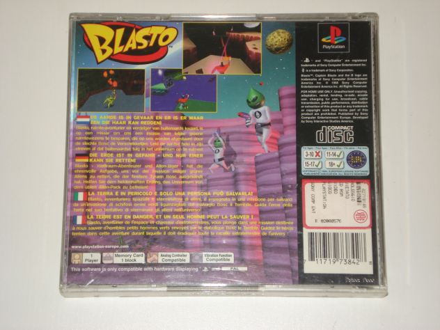 blasto video gioco playstation ps 1 2 3 ps1 psx psone pal ita azione no manuale - Foto 5