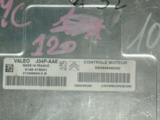 9666498280 ECU CITROEN PEUGIOT VALEO J34P-AAE SW 9666498280 HW 9655883280 - Foto 2