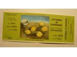 LOTTERIA DI AGNANO 1980 CON TAGLIANDO SENZA SCRITTE -