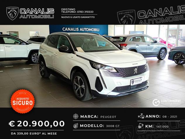 Peugeot 3008 BlueHDi 130 S&S EAT8 GT - 2021 - AZIENDALE