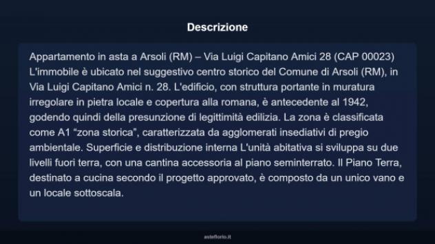 Immobile in asta di 70 m² in vendita a Arsoli - Foto 3