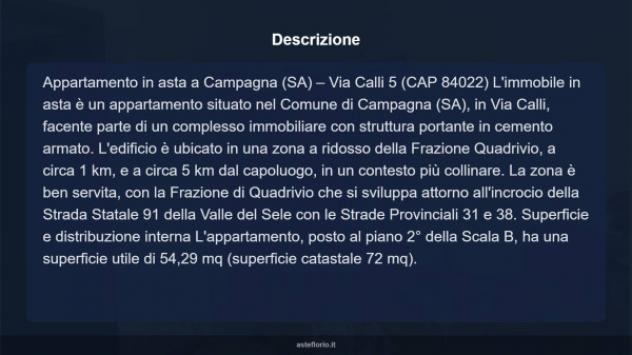 Immobile in asta di 54 m², box auto in vendita a Campagna - Foto 7