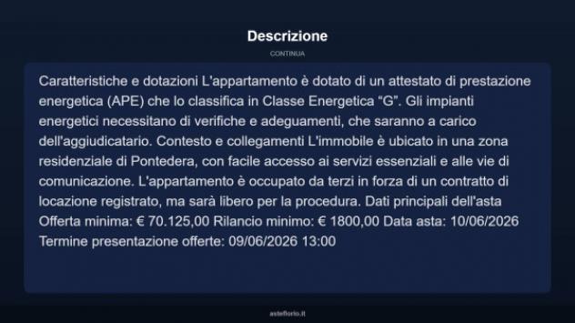 Immobile in asta di 83 m² in vendita a Pontedera - Foto 4