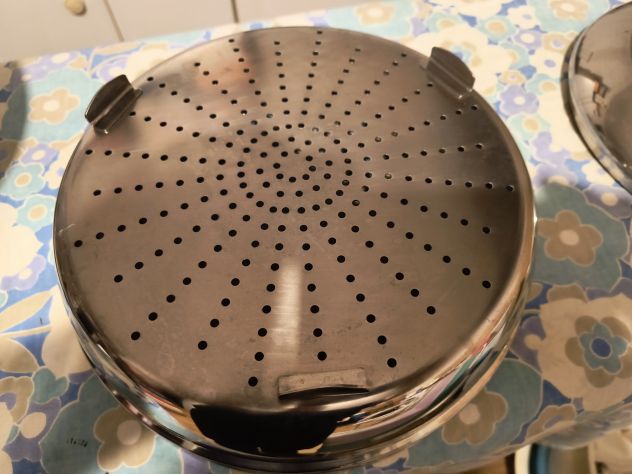 Pentola Vaporiera Inox 18/10 Cor.V.Ida. Casseruola + Inserto Vapore + Coperchio - Foto 2