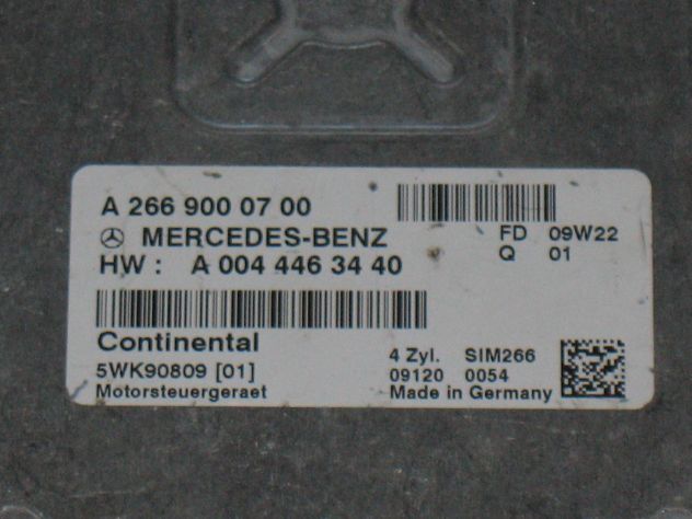 A2669000700 ECU CENTRALINA MERCEDES SIM266 A0044463440 5WK9080901 5WK90809 01 - Foto 2