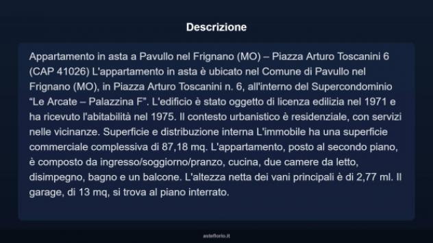 Immobile in asta di 87 m², box auto in vendita a Pavullo nel Frignano - Foto 4