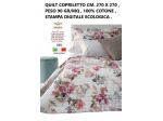 QUILT COPRILETTO TRAPUNTATO QUALITA' SUPERIORE MATRIMONIALE 100% COTONE