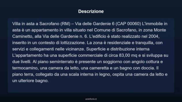 Immobile in asta di 83 m² in vendita a Sacrofano - Foto 3