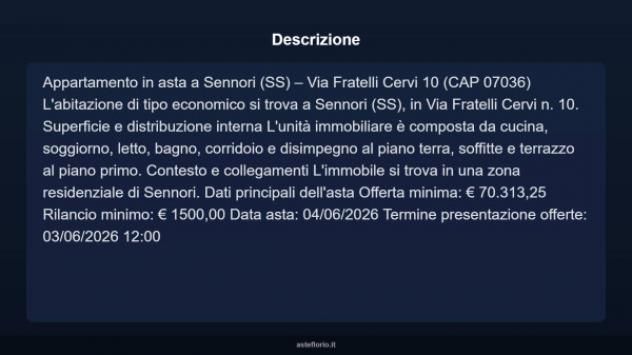 Immobile in asta di 68 m² in vendita a Sennori - Foto 6