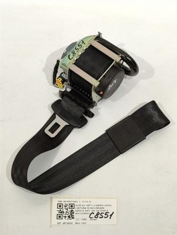 CINTURA DI SICUREZZA ANTERIORE DESTRA AUDI A3 Cabriolet Serie (8P7) 8P7857706C CAY (0813)