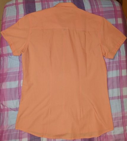 Camicia nuova da uomo arancione, taglia L, veste slim fit. - Foto 3