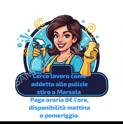 Addetta pulizie e stiro