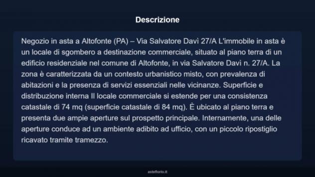 Immobile in asta di 74 m² in vendita a Altofonte - Foto 4