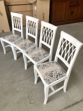 NUOVA ELEGANTE SEDIA IN LEGNO CON SEDUTA IMBOTTITA, DISPONIBILE IN 3 COLORI - Foto 2