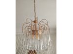 Lampadario in stile vetro/ottone
