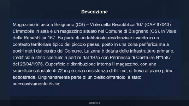 Immobile in asta di 72 m² in vendita a Bisignano - Foto 4