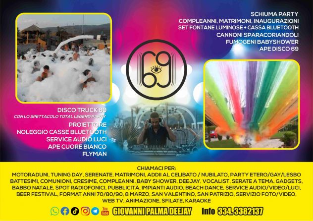 SCHIUMA PARTY DJ SET SERVICE EFFETTI SPECIALI - Foto 2