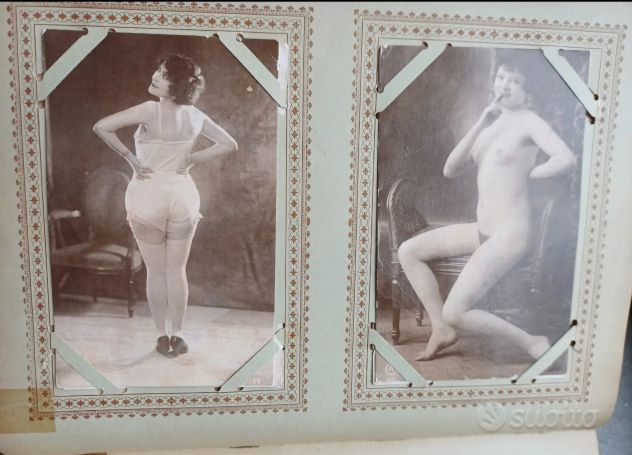 Album vintage 76 cartoline nudi d'epoca. - Foto 8