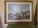 QUADRO WILLEM JOHANNES BURKSEN - VEDUTA DI AMSTERDAM