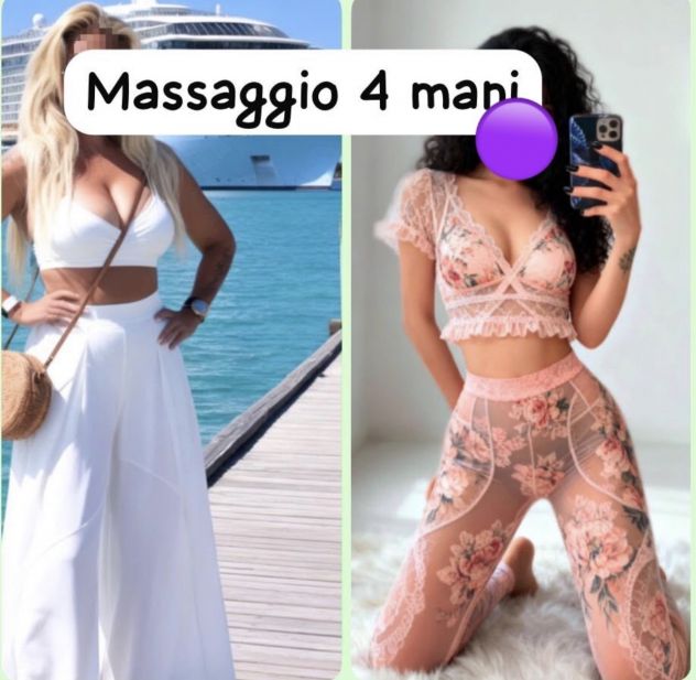 Massaggio a 4 mani de lux GOLD Tel:3444317838