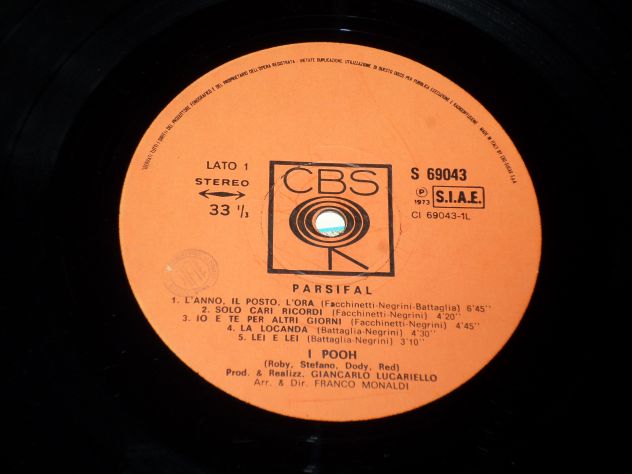 POOH - Parsifal - LP / 33 giri + Booklet 1° Stampa Gatefold 1973 Italy CBS - Foto 5