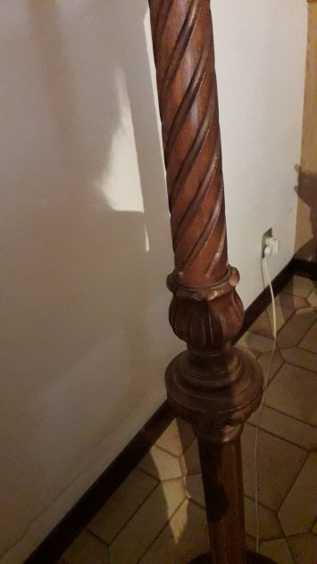Lampada da terra in Stile, paralume beige nuov - Foto 2
