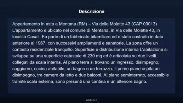 Immobile in asta di 230 m² con più di 5 locali in vendita a Mentana - Foto 4