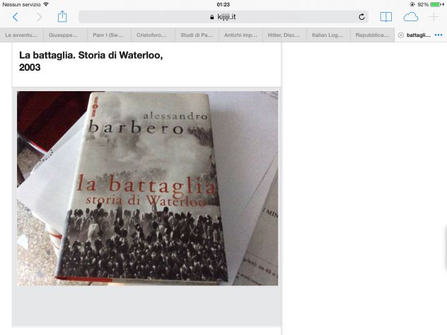 La battaglia. Storia di Waterloo Alessandro Barbero ,2003