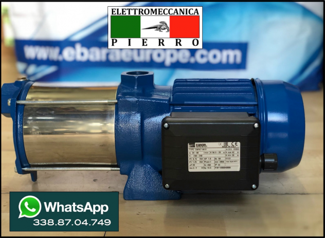 Elettropompe centrifughe multistadio orizzontali COMPACT AM/10 V230 HP1.0 HZ50