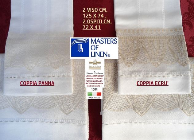 Asciugamani fiandra di lino tessuti a telaio 2 + 2 - Foto 7