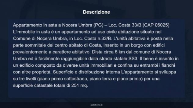 Immobile in asta di 251 m² con più di 5 locali in vendita a Nocera Umbra - Foto 4