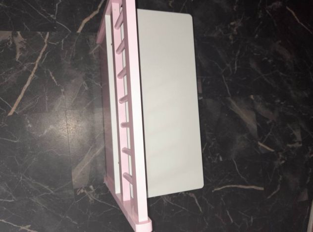 una cassapanca  rosa in legno + brandina grigia - Foto 4