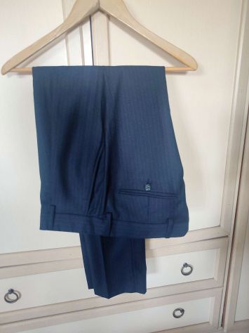 Pantalone gessato Brian Dales tg.48 in lana - Foto 3