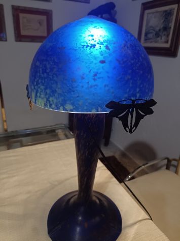 Lampada liberty francese pasta di vetro - Foto 2