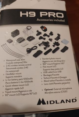 Midland  H9 PRO 4k action cam - Foto 9