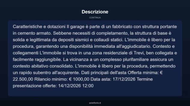Immobile in asta di 38 m² in vendita a Trevi - Foto 6