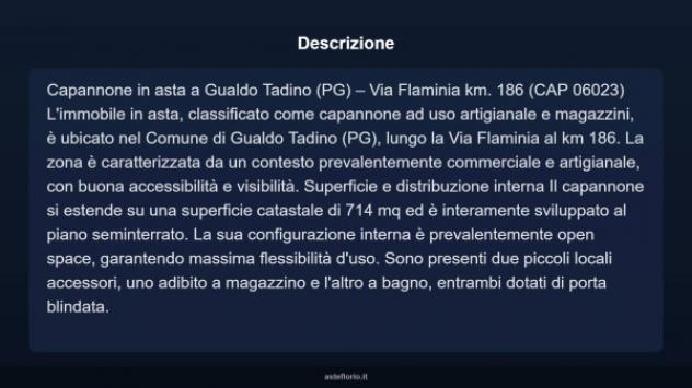 Immobile in asta di 714 m² in vendita a Gualdo Tadino - Foto 8