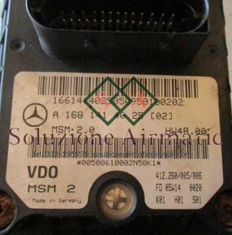 Mercedes Vaneo 1.6 centralina motore A1661414025