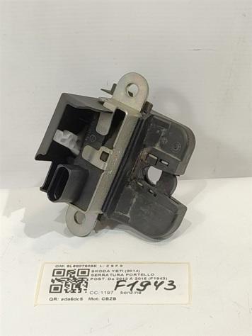 SERRATURA PORTELLONE POSTERIORE SKODA Yeti 1° Serie 5L6827505E CBZB (09) - Foto 4