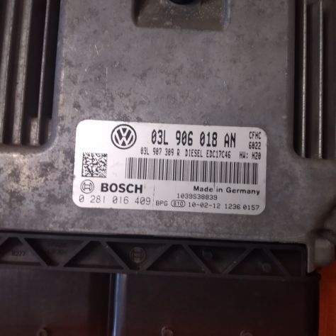CENTRALINA MOTORE VW VOLKSWAGEN BOSCH 0 281 016 409, 0281016409, 03L 906 018 AN, - Foto 3