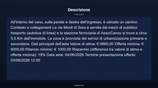 Immobile in asta di 29 m² in vendita a Rezzago - Foto 9